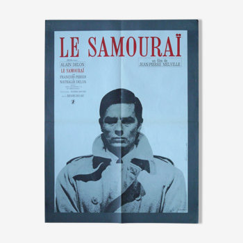 Affiche de cinéma originale "Le Samouraï" Melville Delon