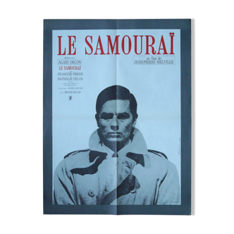 Affiche de cinéma originale "Le Samouraï" Melville Delon