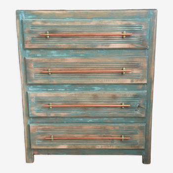 Patinated vintage chest of drawers