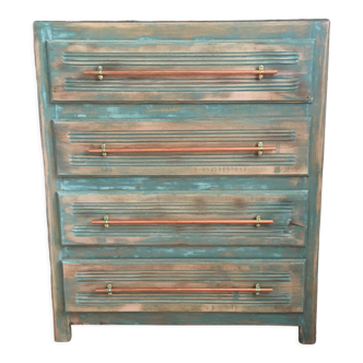 Patinated vintage chest of drawers