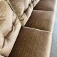 SOFA / SOFA / THREE SEATER VINTAGE IN VELVET WITH FRINGES