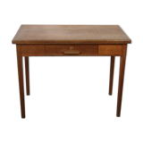 Rustic wood desk 1 drawer of the years 60