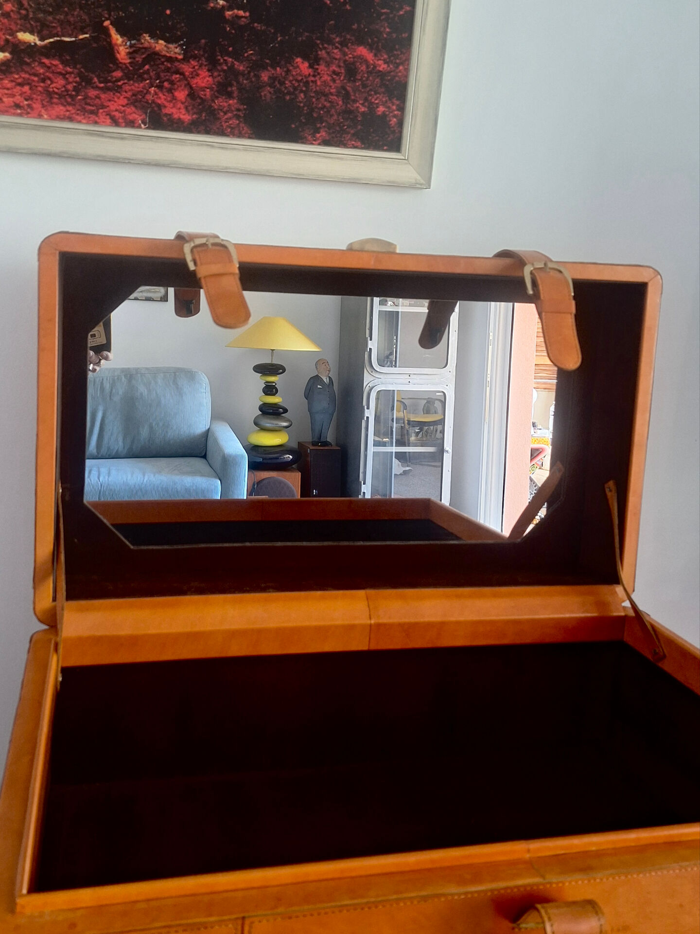 Leather commode / buffet by Hermès
