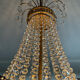 Bronze hot air balloon chandelier and crystal tassels