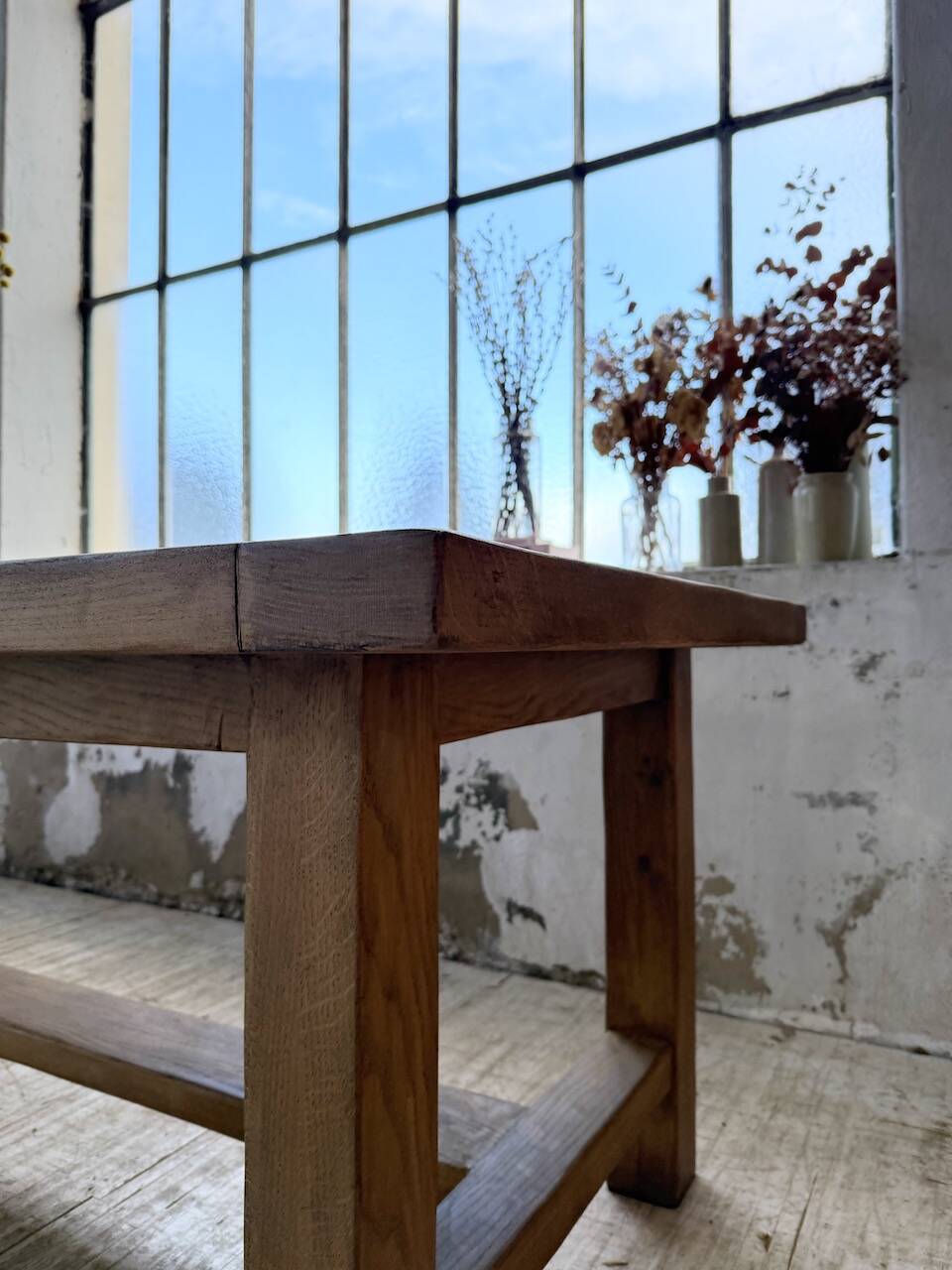 XXL solid oak farmhouse table 3.5m