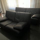 Leather sofa set