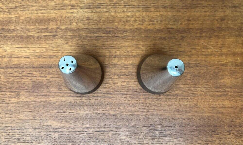 Pair of Danish Mid-Century Salt and Pepper Shakers by A&B Lundtofte, 1960s