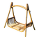 Rattan magazine rack. Vintage 50s.
