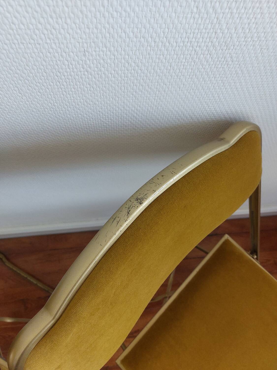 Lot de 2 chaises pliantes en velours