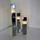 Very Mid-Century Modernist Architectural Sciolari Cubic Table Lamp by Gaet