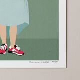 Feet on the ground, art print 13x18 cm, numbered and signed