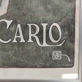 Golf monte-carlo framed poster after elio xim