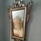 Miroir fin XIXe siècle en bois argenté