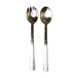 Silver metal salad covers