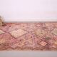 Tapis marocain vintage fait main 183 x 375 cm - Tapis en laine Boujaad - Tapis berbère