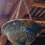 Hanging planter in glazed terracotta late nineteenth