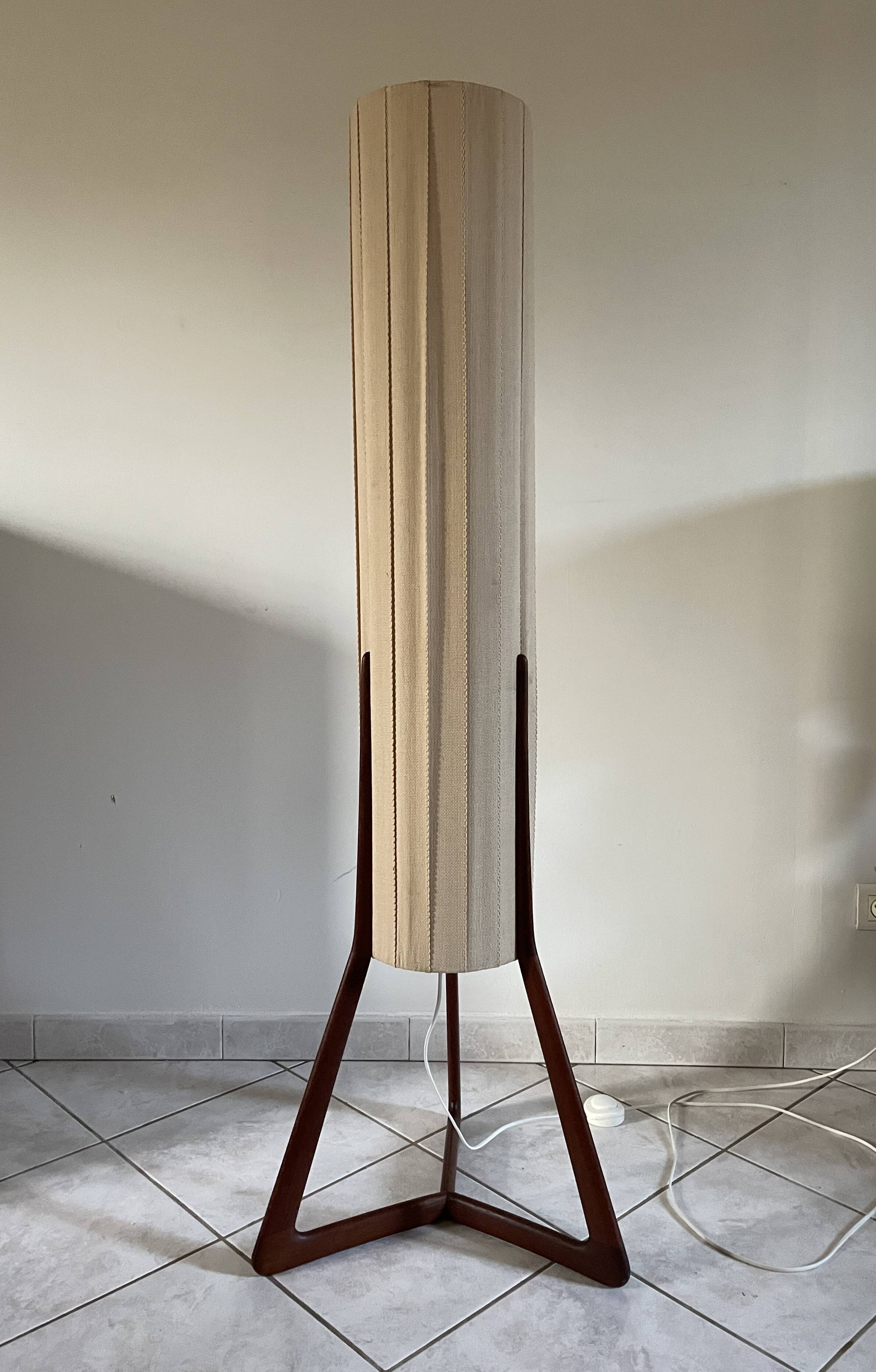 Danish teak floor lamp, 1960