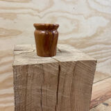 Petit vase en albâtre rouge vintage