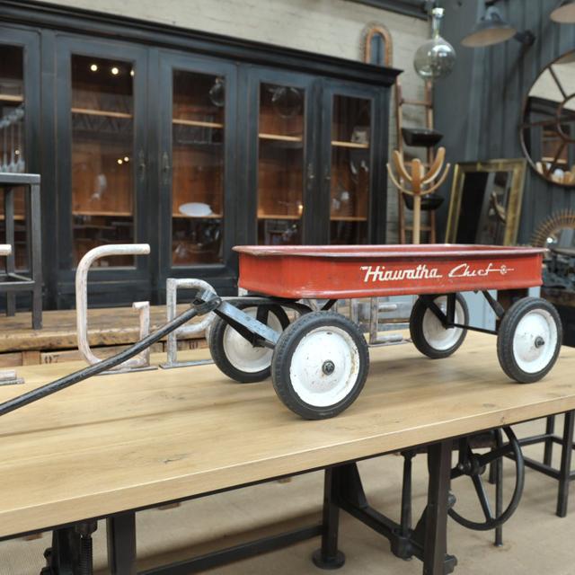 Former US 1950 metal toy trailer