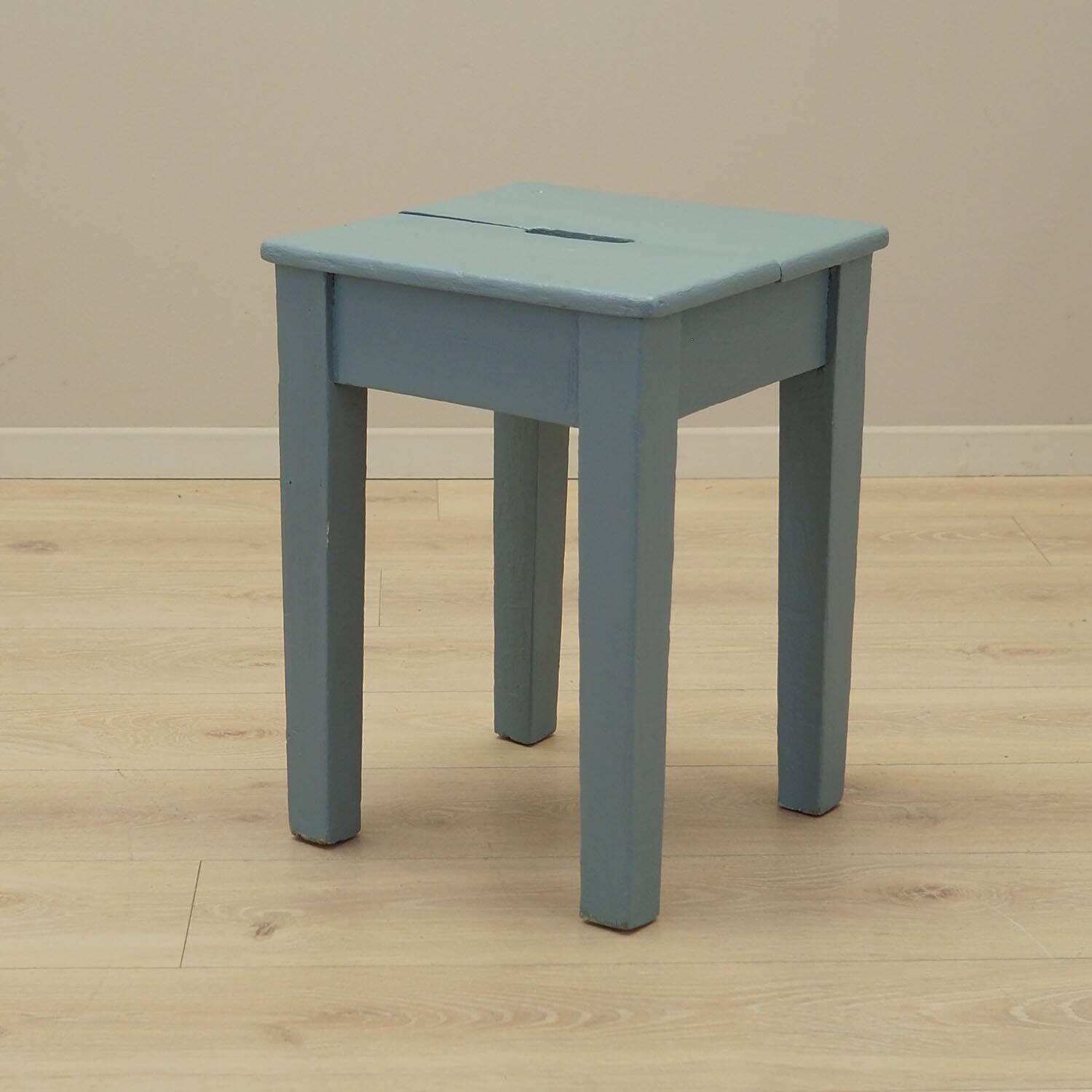 Pine stool, Danish design, 1950s, manufacture: Denmark