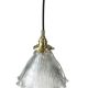 Large holophane tulip pendant light
