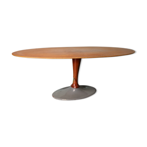 table basse ovale vintage