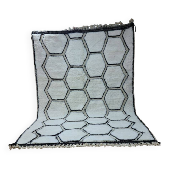 Tapis Beni Mrirt 100% Laine Naturelle – Luxe et Artisanat Berbère 300x200cm