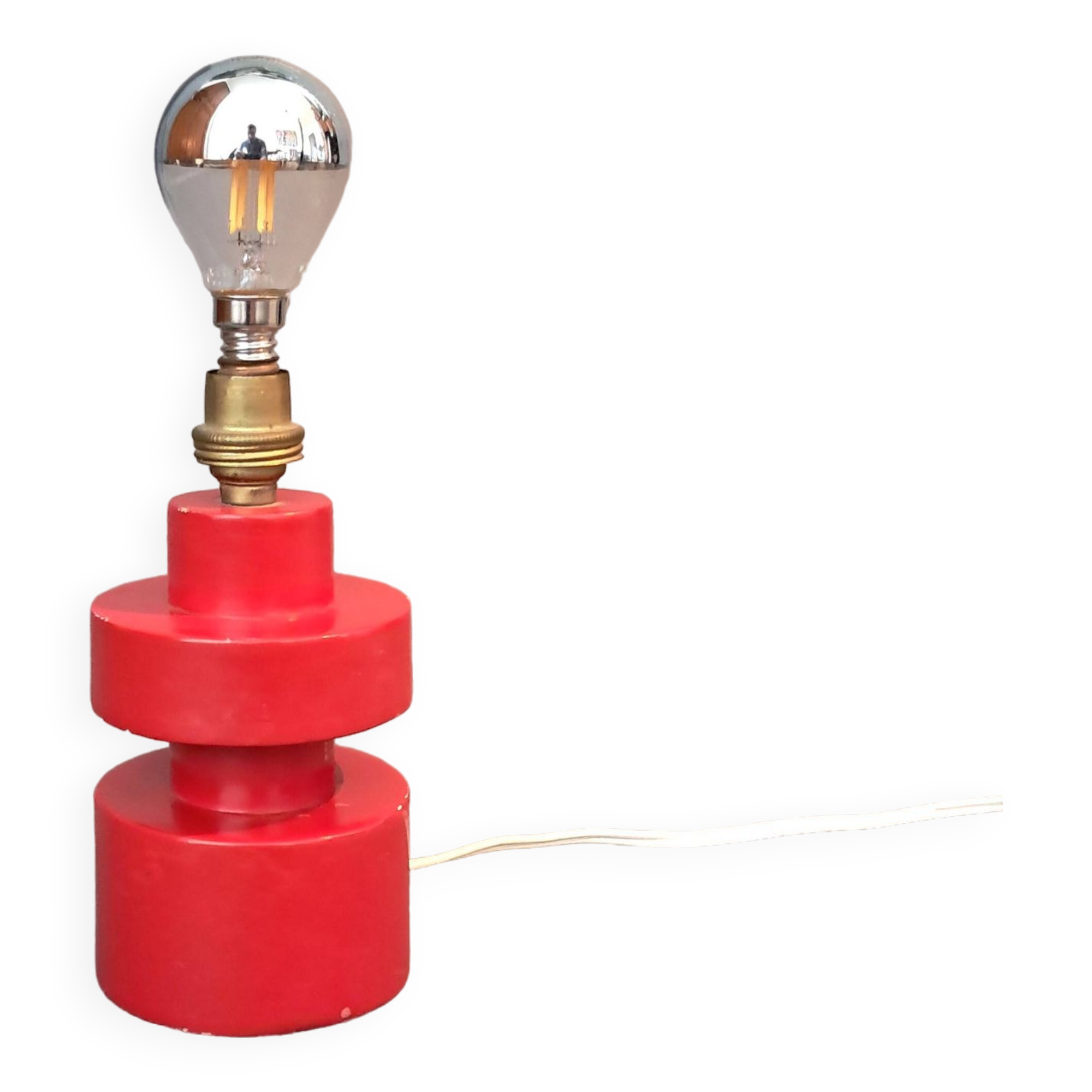 Modernist wooden lamp 1940/1950.