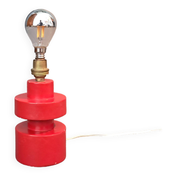 Lampe en bois moderniste 1940/1950.