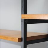 1970s Italian Teak Shelves Unit With Desk