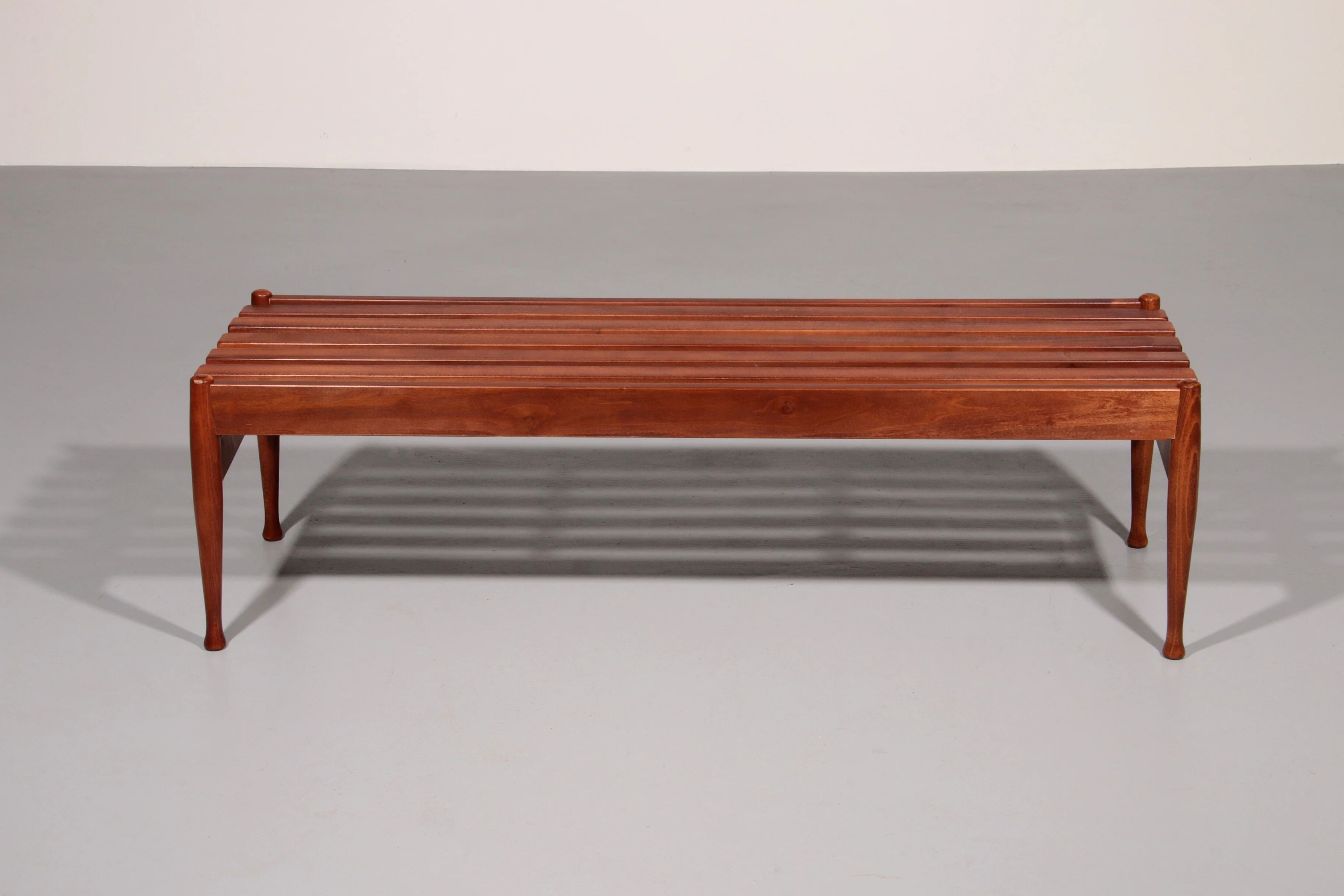 Walnut bench by Gio Ponti made by Fratelli Reguitti 1950