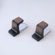 Pair of plexiglass hooks 70s/80s