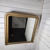 Old Louis Philippe style gilded mirror beveled mirror