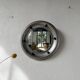 Round convex metal mirror in English style 1900