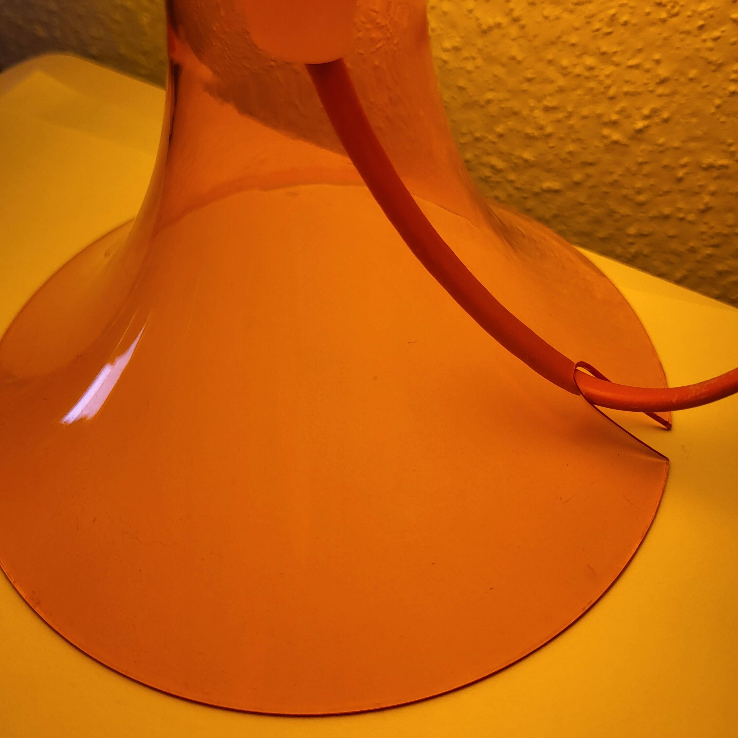 Lampe Lampan orange pop ikea vintage