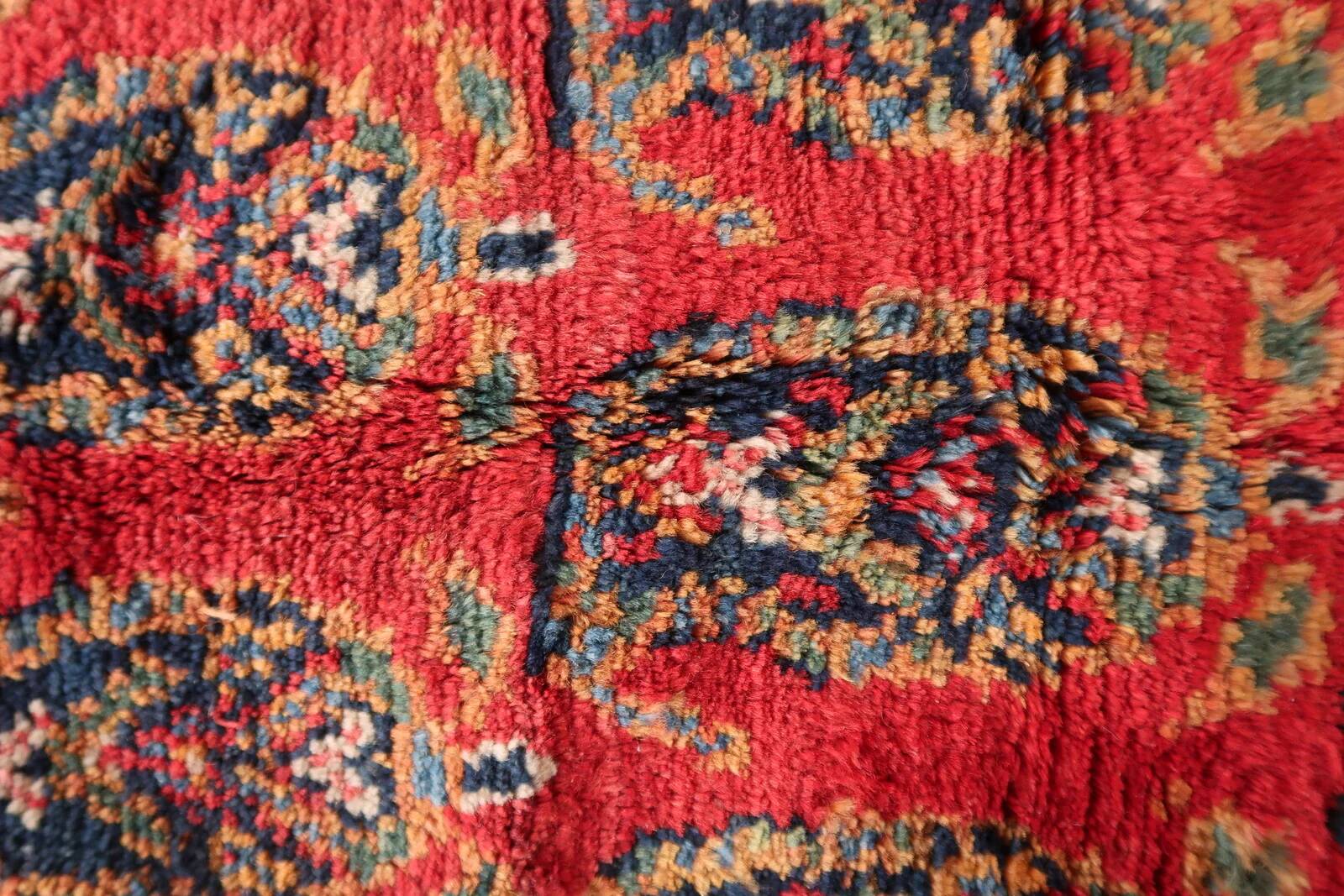 Handmade vintage Persian Hamadan rug 137cm x 210cm, 1960s
