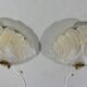 Hillebrand glass wall lamps  1960’s
