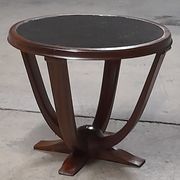 Art deco pedestal table in rosewood