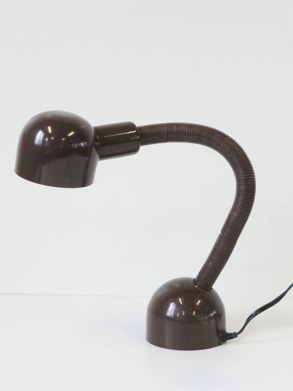 Isao Hosoe : rare lampe serpent ebi version lampe à poser chocolat 1970 vintage