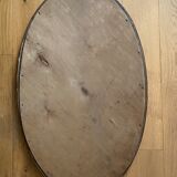 Art deco oval mirror