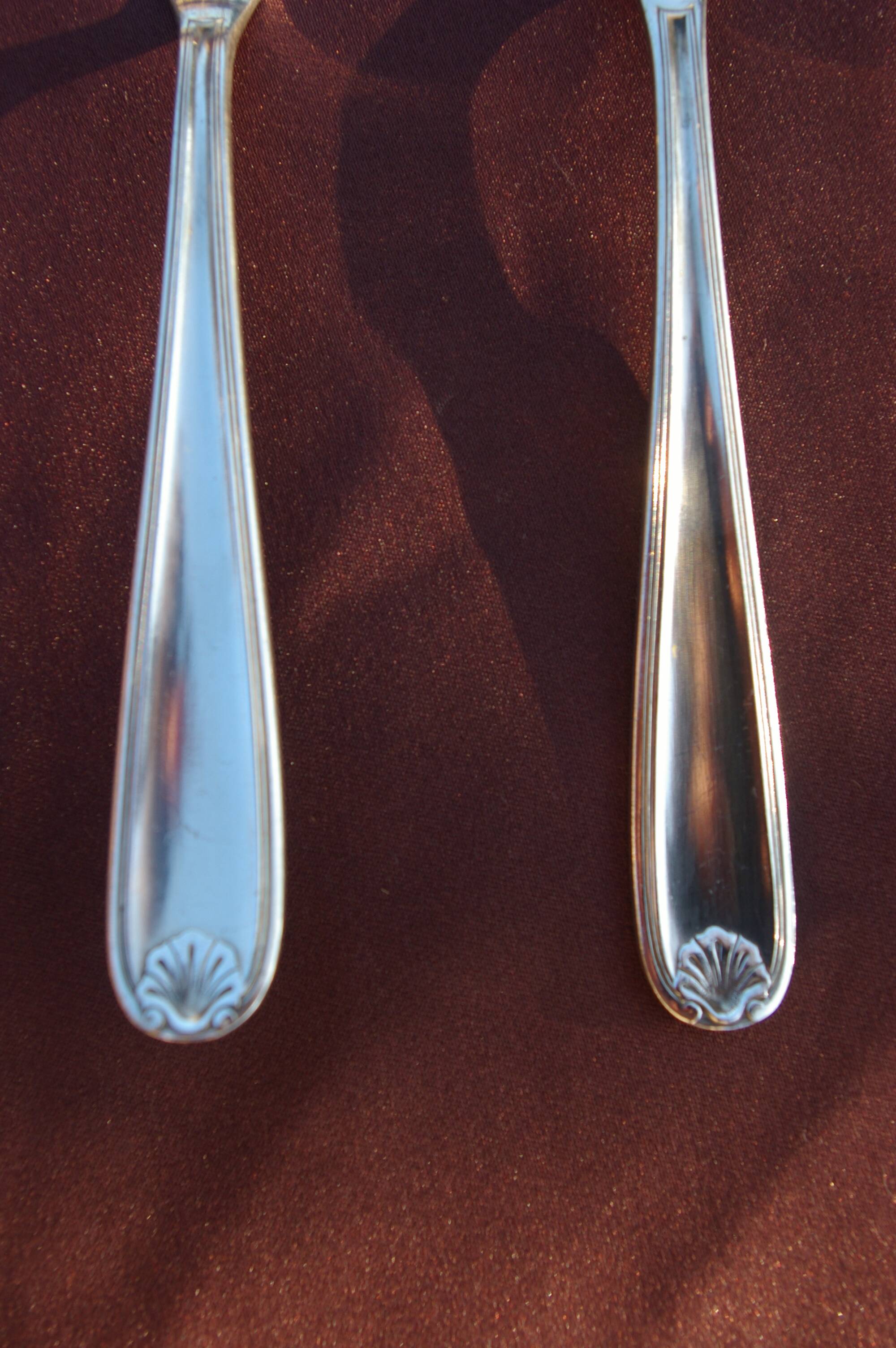 CHRISTOFLE MAROT Coquille - Fish Serving Cutlery (Knife + Fork)