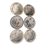 Set of 6 plates 4 Longchamp and 2 Gien