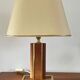 Lampe vintage en cuir de Robert Schuytener années 70