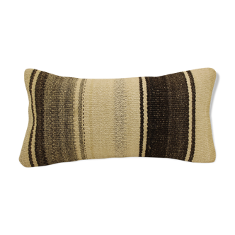 Housse coussin vintage 20x40 cm kilim