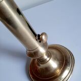 Golden brass candle holder