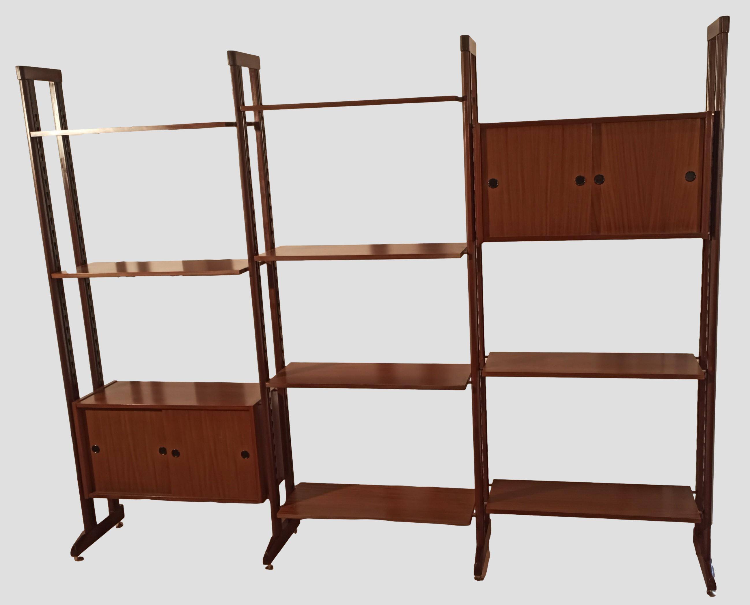 Vintage Modular Teak Bookcase, 1960s