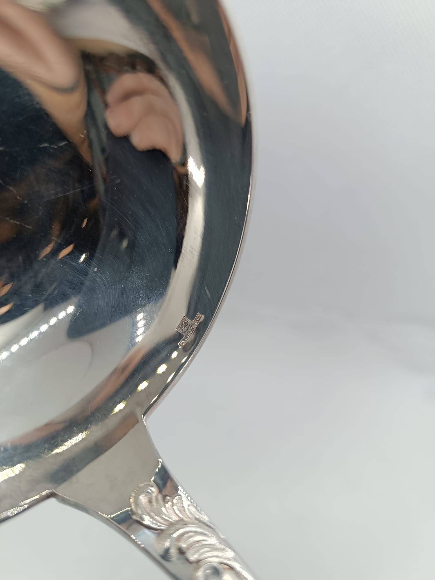 Christofle Marly model silver-plated metal ladle