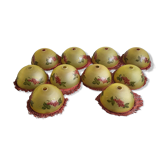 Suite de 10 abat-jour vintage 1960 en pate de verre decor raisin brasserie