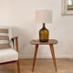 Lampe dame Jeanne et jute
