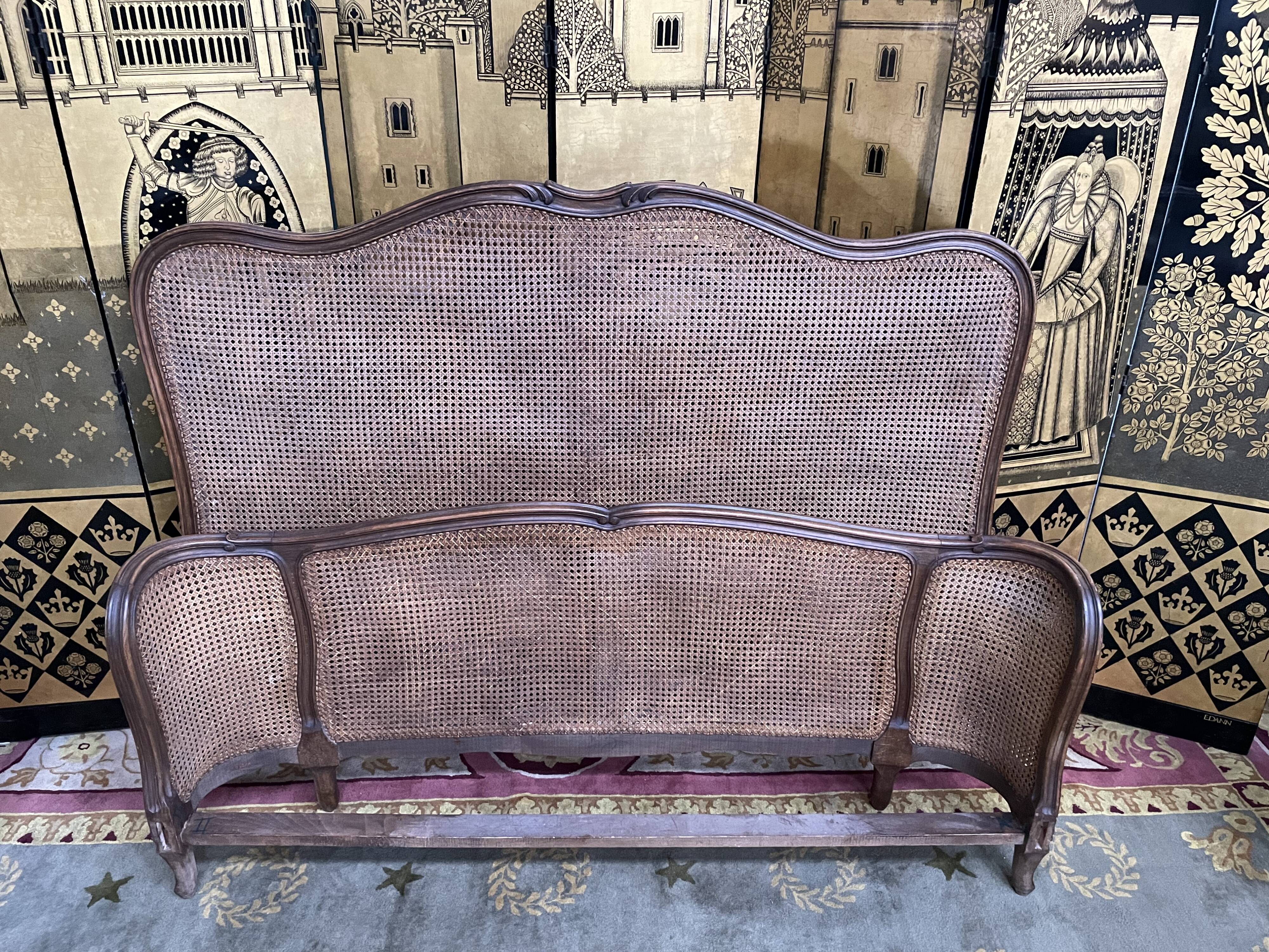 Bed basket Louis XV style cannage